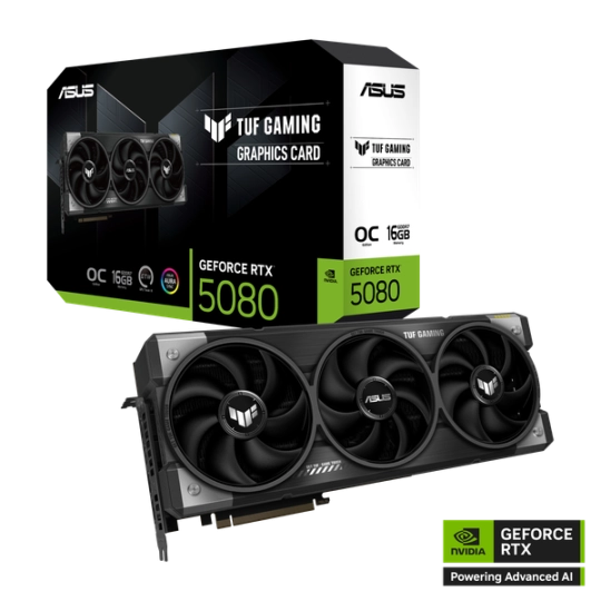 VGA ASUS RTX 5080 TUF Gaming OC 16GB GDDR7