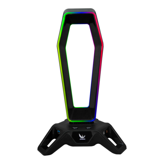 Giá Treo Tai Nghe Zadez ZHS-702G Soundcard 7.1 USB RGB GAMING