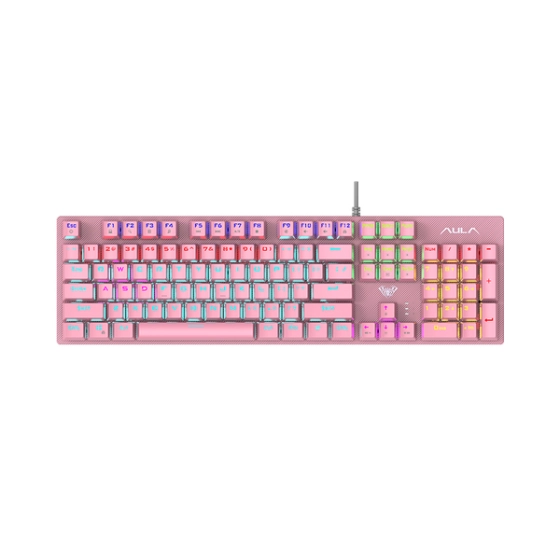 Bàn Phím Cơ AULA Gaming S2022 Pink Blue Sw (USB, LED Rainbow)