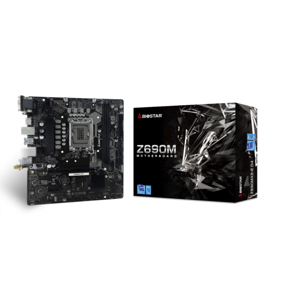 Mainboard Biostar Z690MX2-E D4 WiFi Socket | Có Socket WiFi (Yêu cầu mua thêm card)