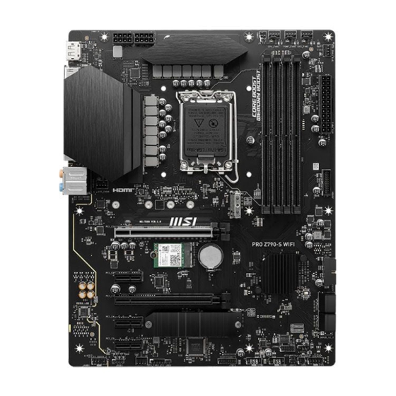 Mainboard MSI PRO Z790-S WIFI | Intel Z790, ATX, 4 khe DDR5