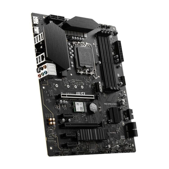 Mainboard MSI PRO Z790-S WIFI | Intel Z790, ATX, 4 khe DDR5