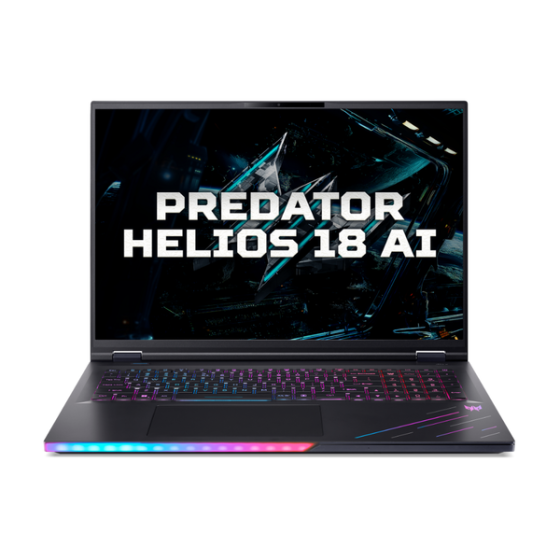 LAPTOP GAMING ACER PREDATOR HELIOS 18 PH18-73-93P0 Ultra 9 275HX | RTX 5080 16GB | 64GB RAM | 3TB SSD | 18' WQXGA 2K+ MiniLED 250Hz 100% DCI-P3 | Win 11