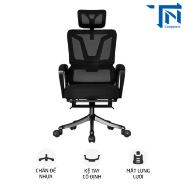 Ghế công thái học Ergonomic TMS08 | Đen